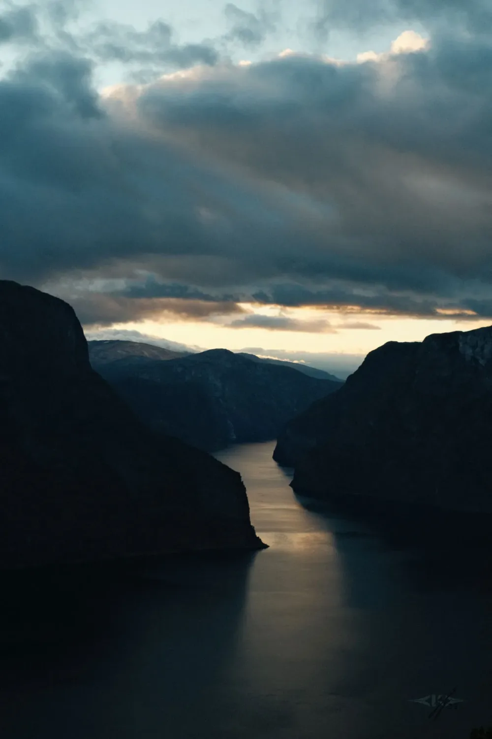 Last light over the water